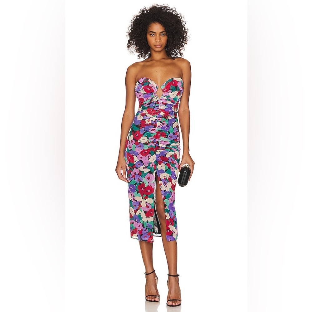NICHOLAS Multicolor Strapless Dress